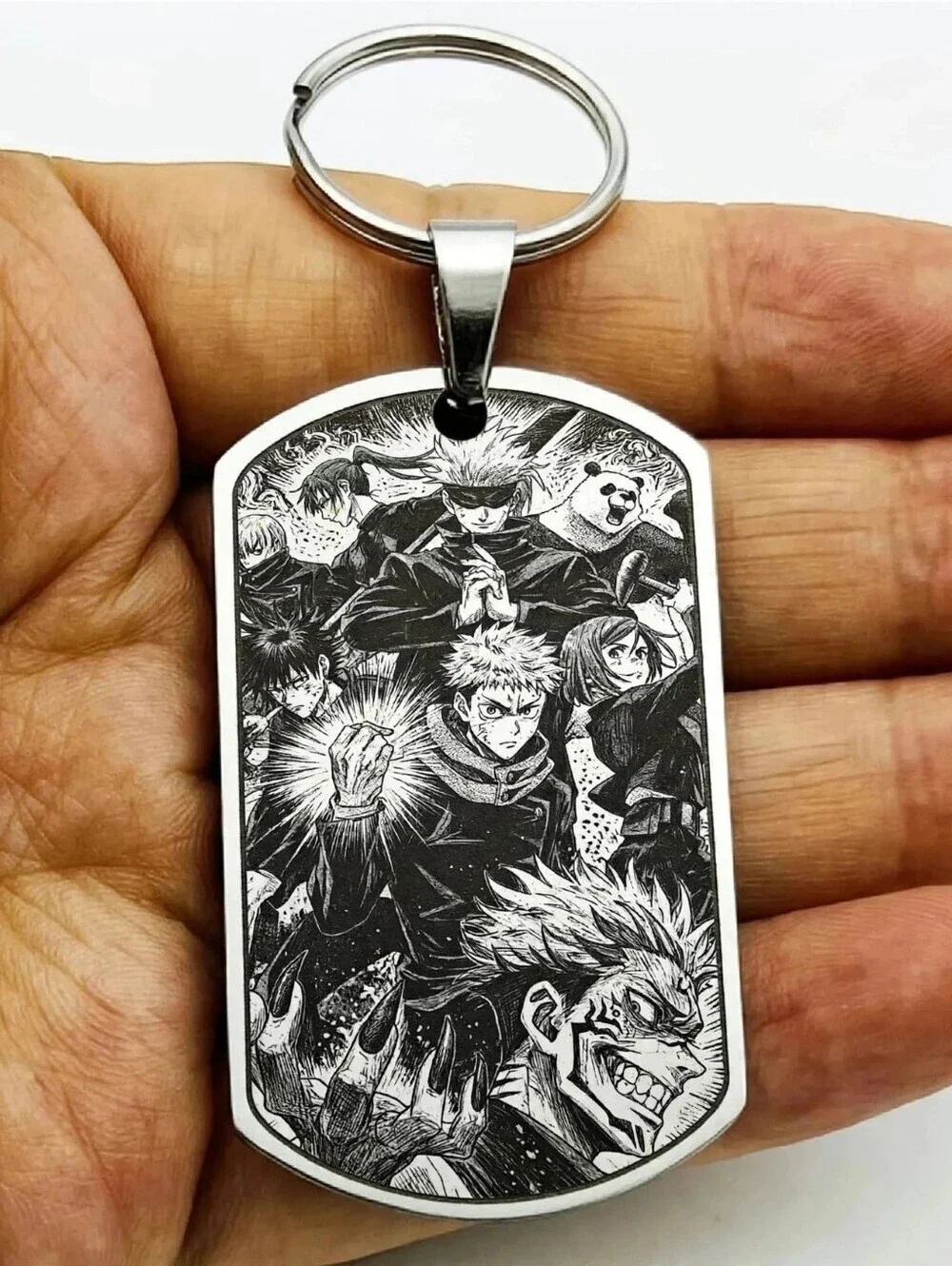 jujutsu kaisen Hot Japan Anime Cartoom Art Hot Stainless Steel Keychain